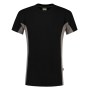 T-shirt Bicolor Borstzak 102002 Black-Grey 6XL
