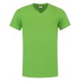 T-shirt V Hals Fitted 101005 Lime 4XL