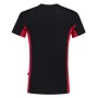 T-shirt Bicolor Borstzak 102002 Black-Red 4XL