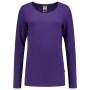 T-shirt Lange Mouw Dames 101010 Purple XS